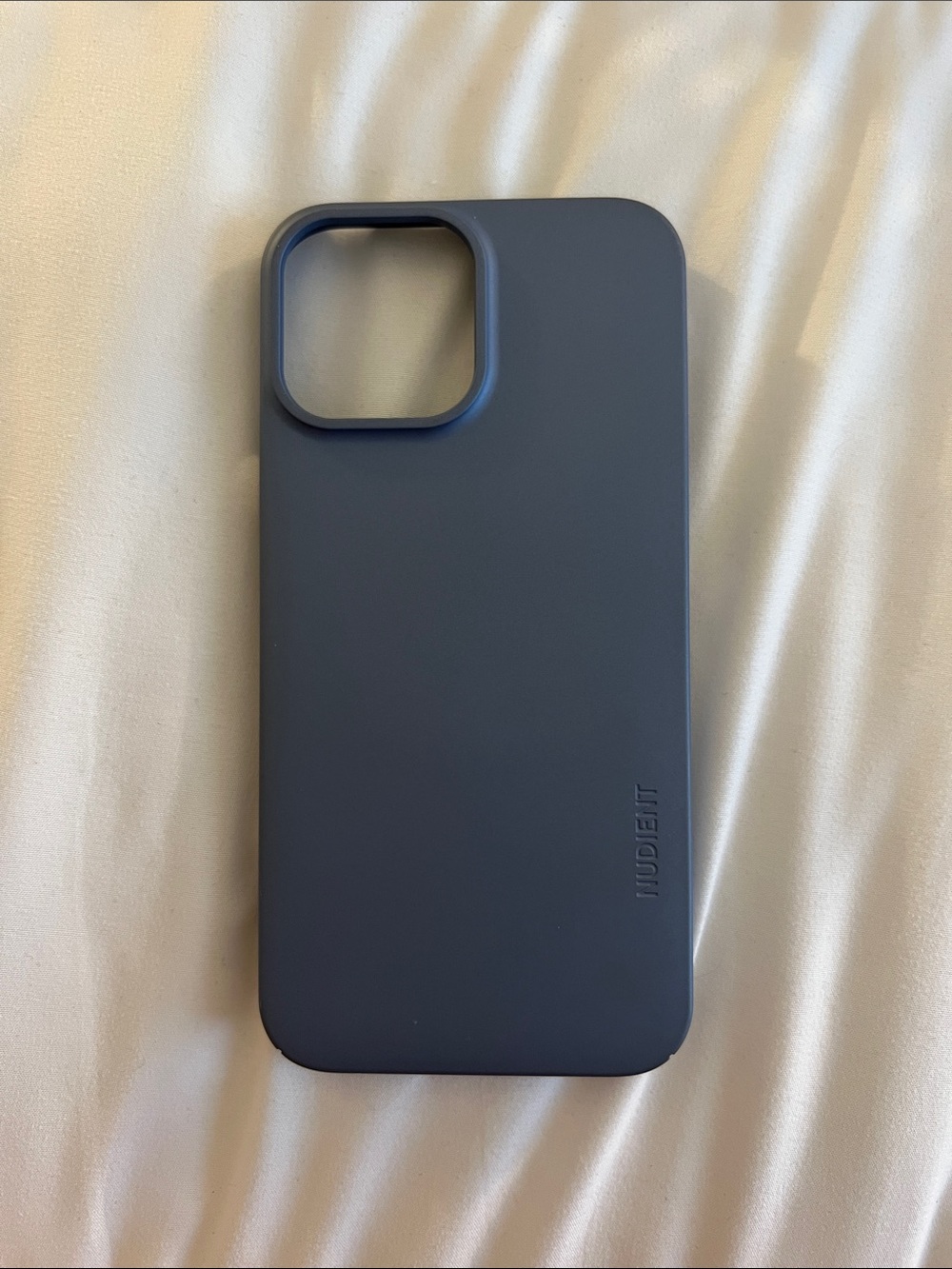 NUDE Slim Silicone Phone Case — Slate Blue/Gunmetal
